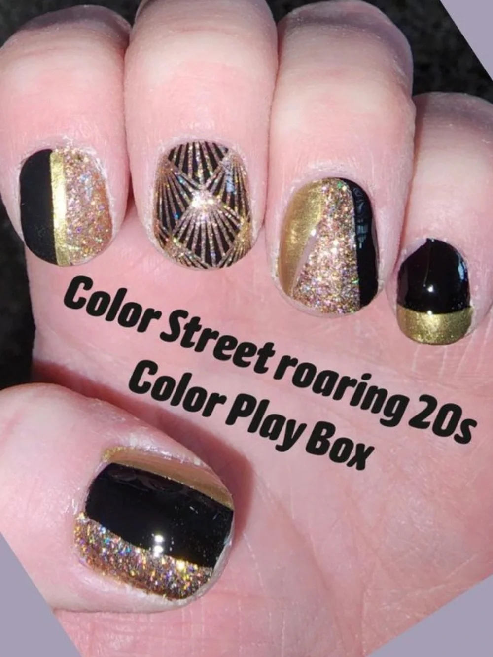 *Exclusive* Color Street: Roaring Good Time | Art Deco 20s Party Clear Overlay
